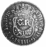 (№1760km4.5) Монета Ямайка 1760 год 1 Shilling (8 пенсов Георг III)